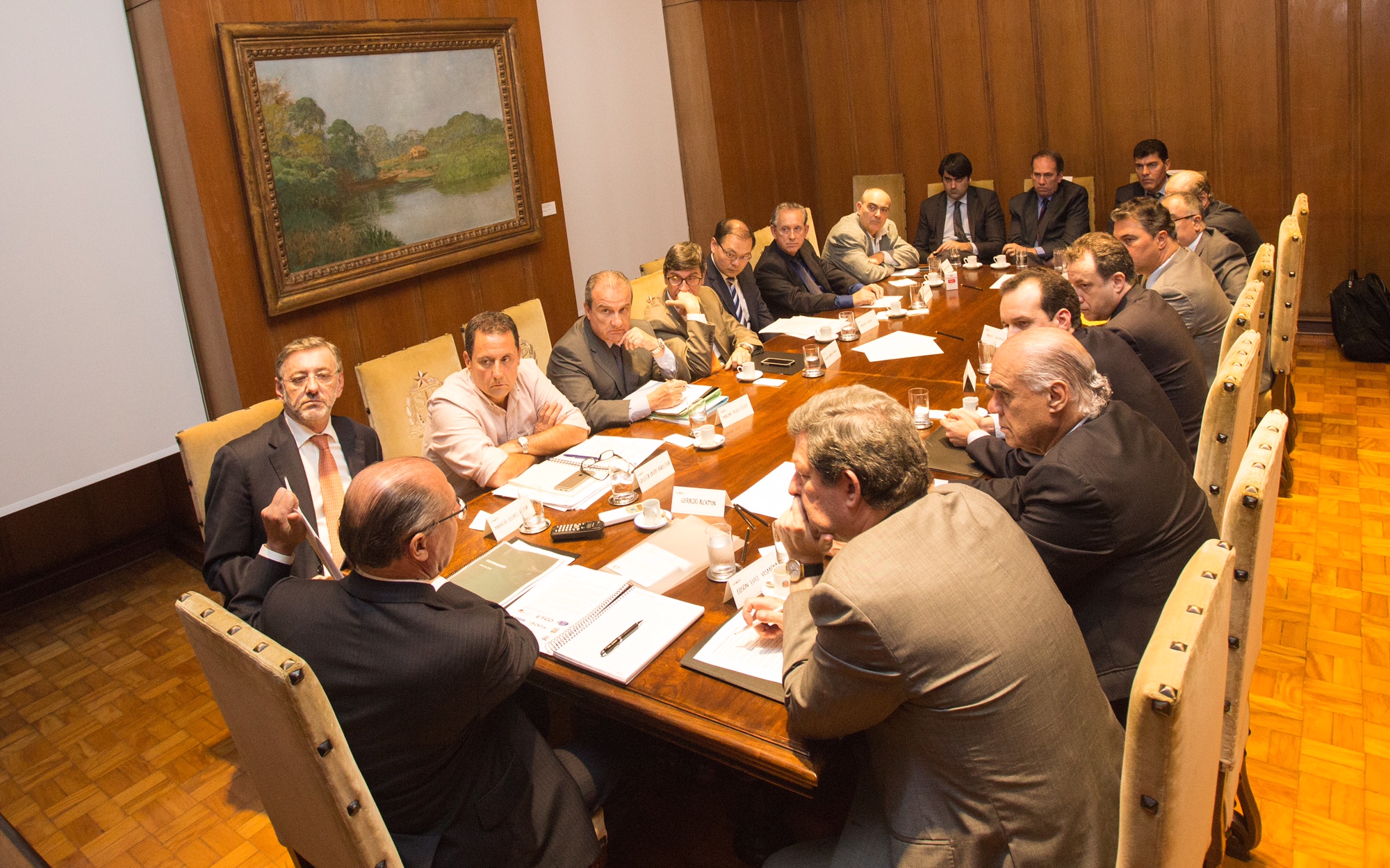 O Governador de São Paulo, durante reunião com os presidentes da FNCP, ETCO, CNTUR, ABRASEL, SINDIPAN, ABIP,SIPAN. Local: São Paulo. Data: 04/07/2016 Foto: Ciete Silvério/A2IMG